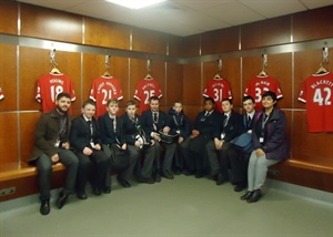 Students Score at Manchester United