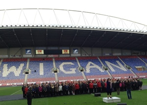 Singing at the Rugby League Autumn Internationals!