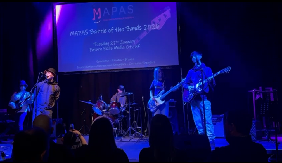 Year 9 Band ‘BROASIS’ Impress at MAPAS Battle of the Bands
